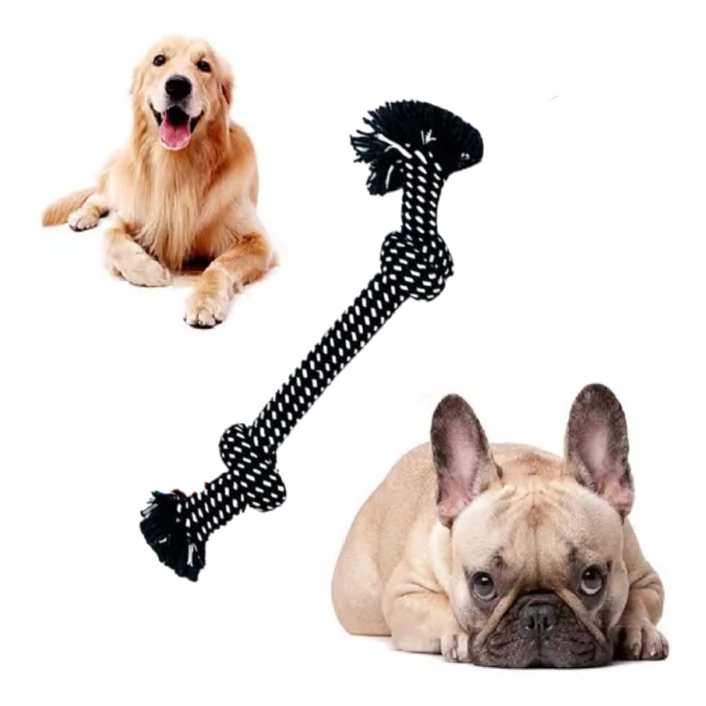Brinquedo Mordedor Rope Nó Para Cães Chalesco Corda Trançada