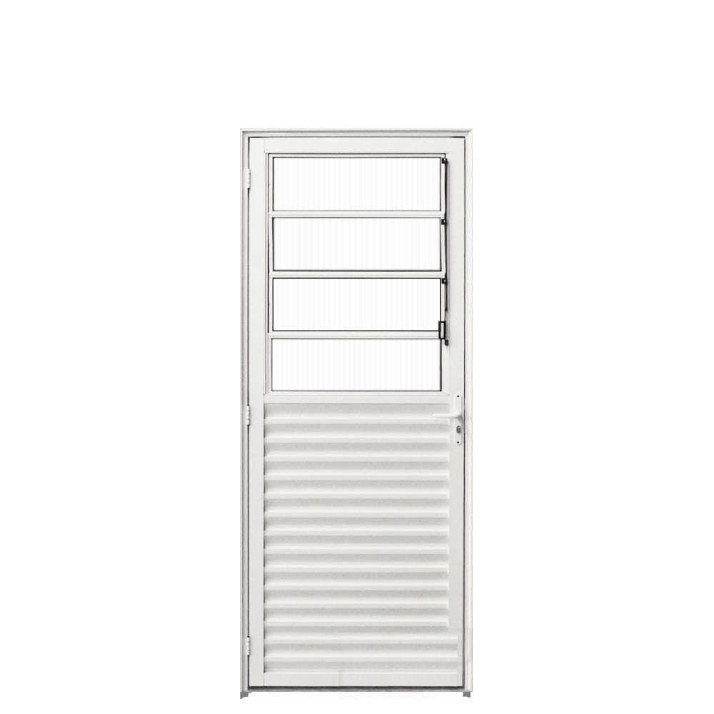 Porta Basculante Aluminio Branco 2.10 x 0.90 Hale