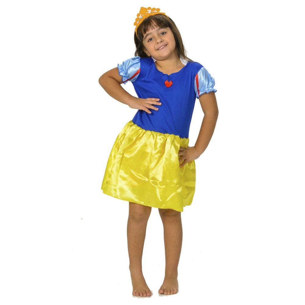 Fantasia De Princesa Branca De Neve De Menina