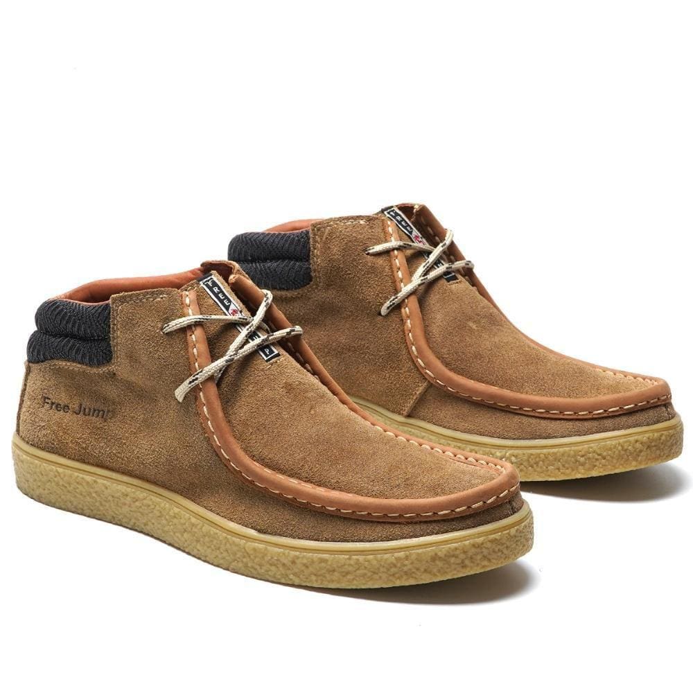 Tênis Masculino Couro Casual Sola Reta Elástico Conforto