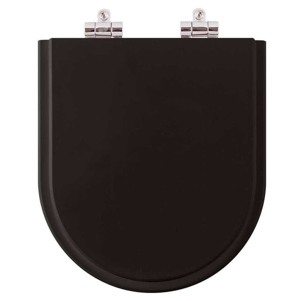 Assento Sanitário Soft Close Smart Preto Fosco para Louça Celite