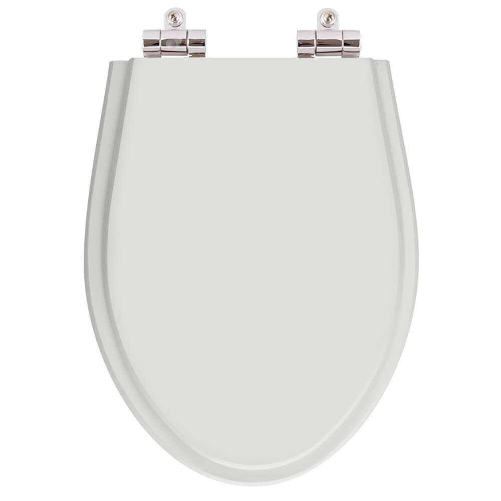 Assento Sanitario com Amortecedor Victoria Silver (Cinza Claro) para Vaso Ideal Standard