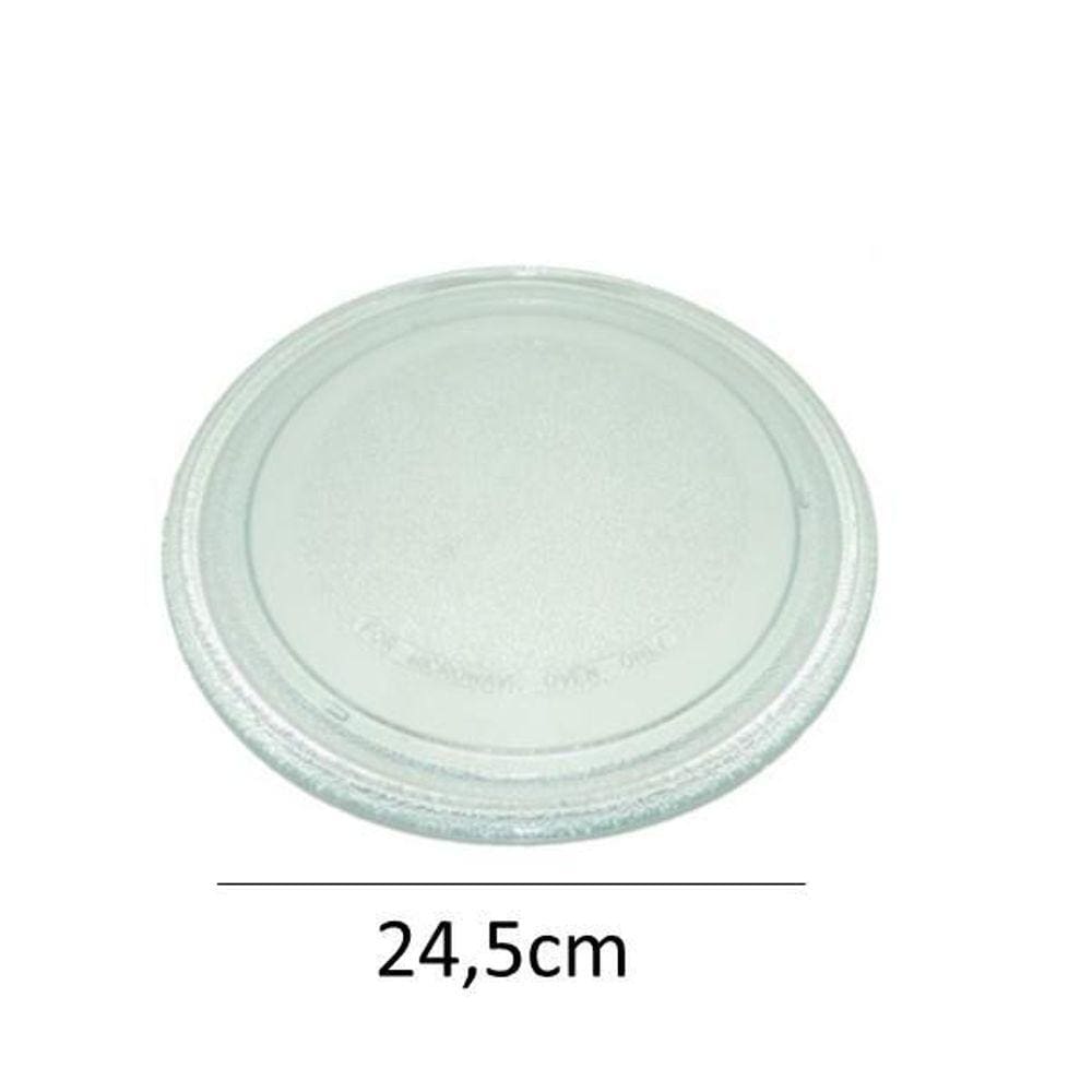 Prato Microondas Universal Liso 24,5Cm
