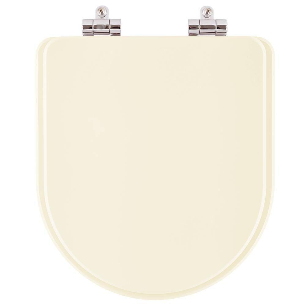 Assento Sanitário Poliester Soft Close Oxford Creme (Bege Claro) para vaso Deca