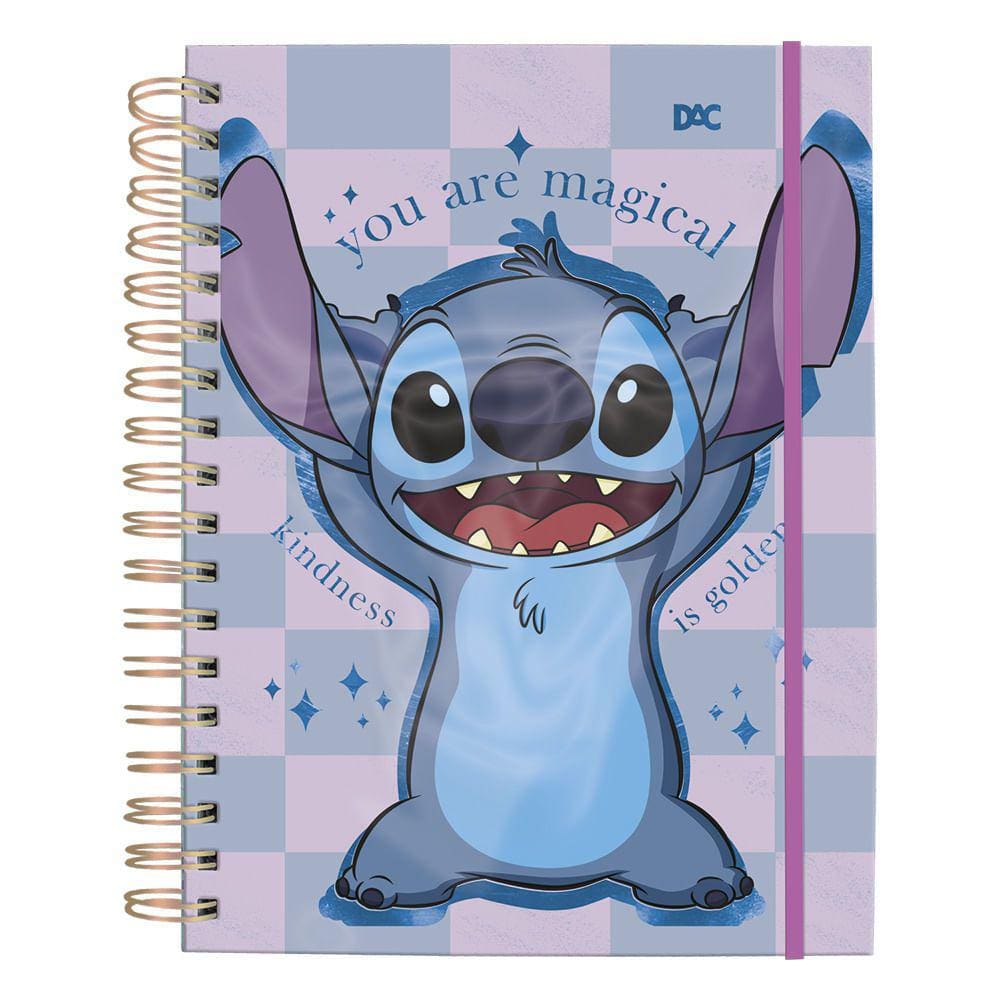 Caderno Universitario Smart Stitch Disney 80 Folhas Dac