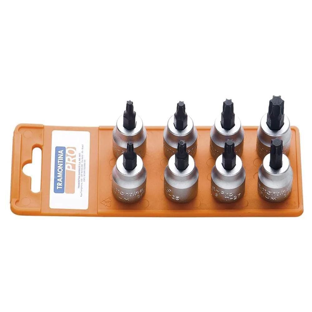 Jg De Soquetes 3/8`` Trafix 8 Pçs 44813/508 Tramontina Pro