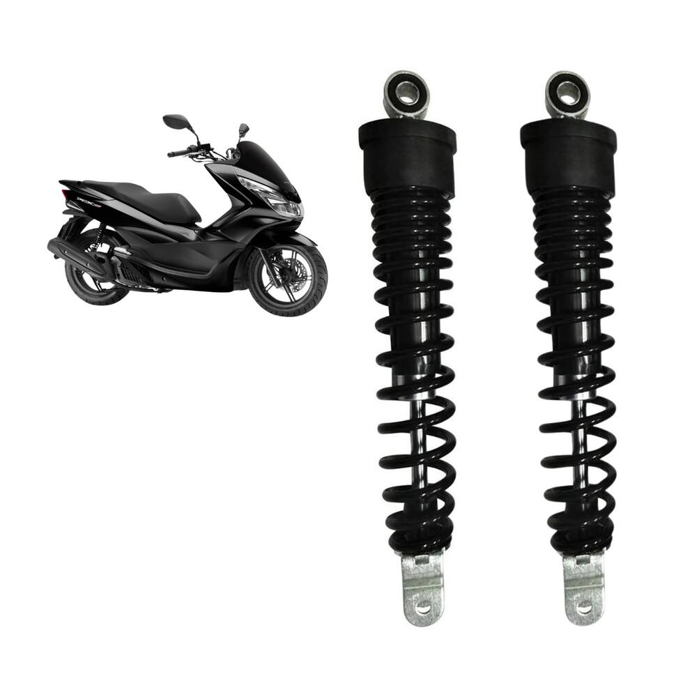 Par Amortecedor Traseiro Esquerdo + Direito Honda Pcx 150 2013 A 2019 Nakata