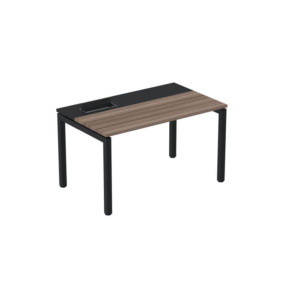 Mesa Plataforma para Coworking 120x792 Psc120 Walnut/Preto
