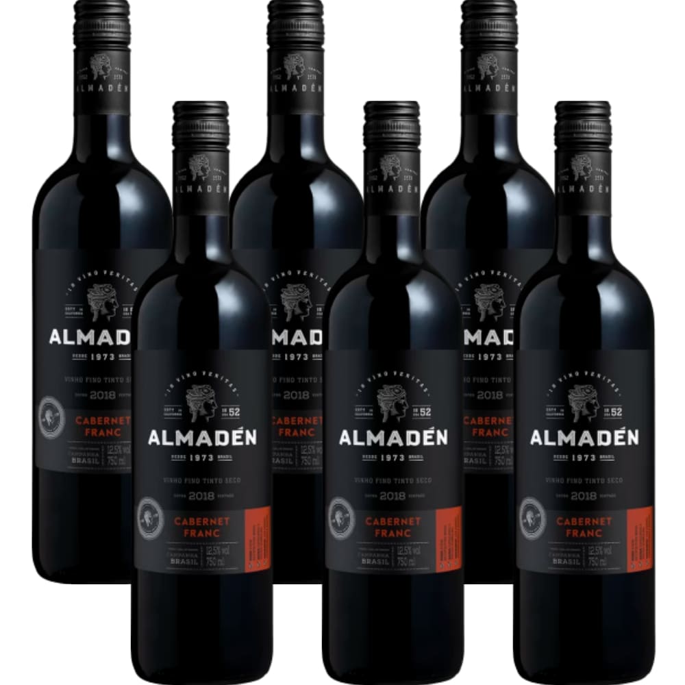Cx 6 Vinho Seco Tinto Cabernet Franc Almadén 750 ml