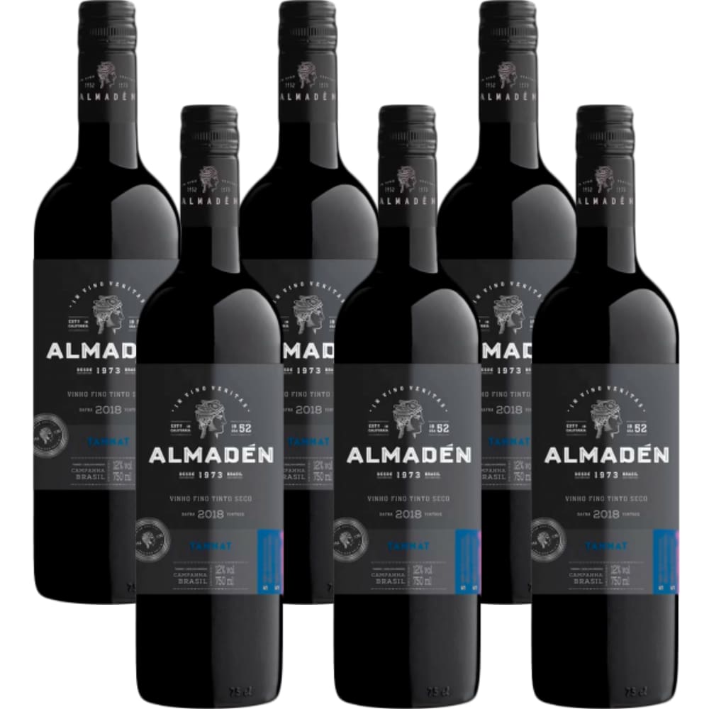 Cx 6 Vinho Tinto Seco Tannat Almadén 750 ml