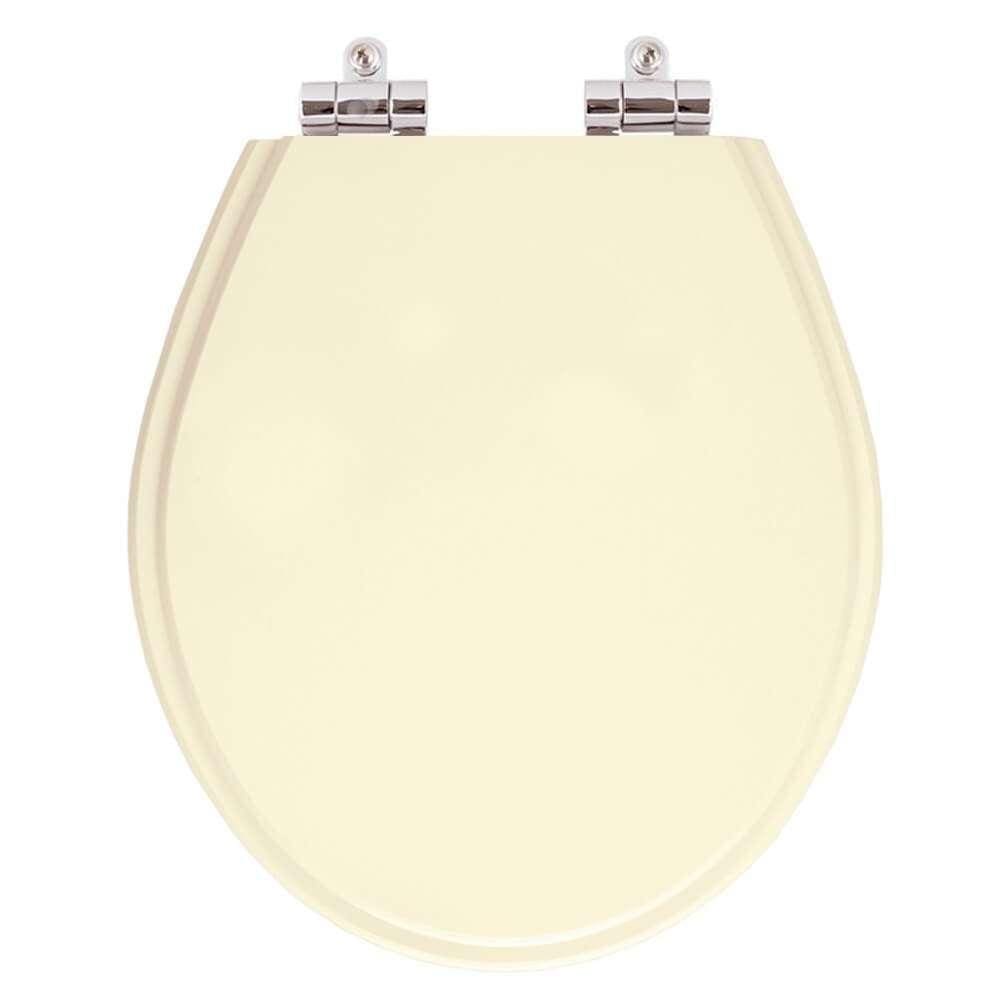 Assento Sanitário Poliester Soft Close Studio Creme (Bege Claro) para bacia Deca