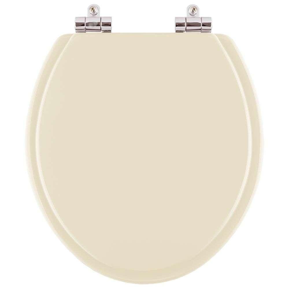 Tampa de Vaso Poliéster Soft Close Izy Creme para vaso Deca