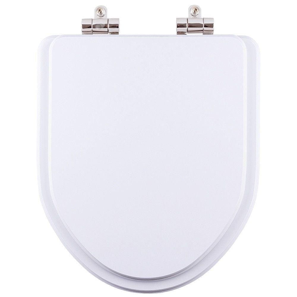 Assento Sanitário Poliester Soft Close Gunna Branco para vaso Eternit