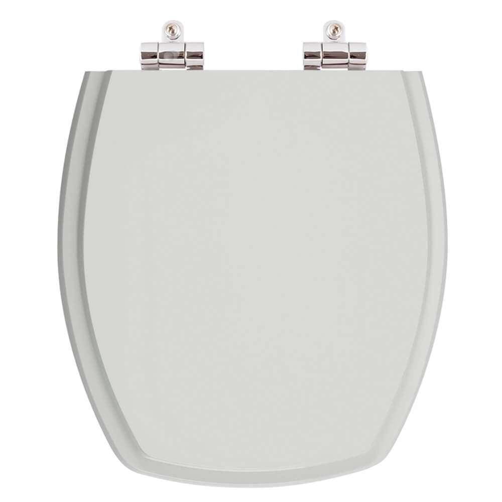 Assento Sanitario Poliester com Amortecedor Thema Cinza Platina para Vaso Incepa