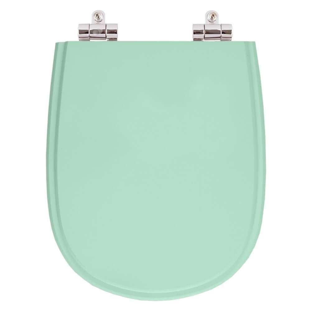Assento Sanitario Poliester com Amortecedor Paris Verde Claro para Vaso Ideal Standard