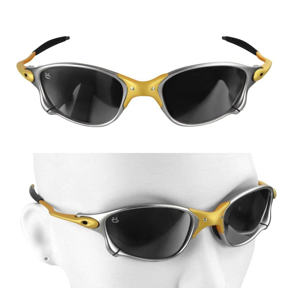 oculos de sol mandrake lupa metal protecao uv juliet +case