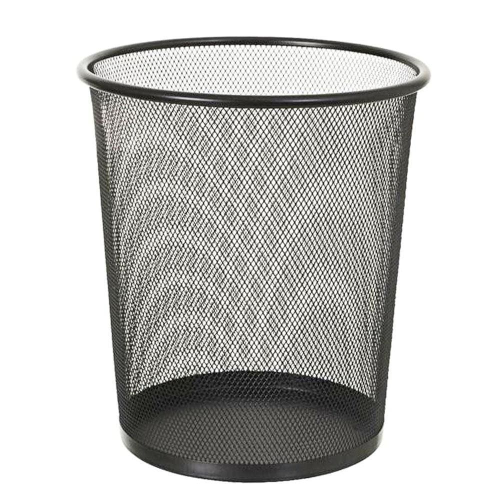 Lixeira / Cesto Redondo Aramado Preto 16L 33,5X29Cm