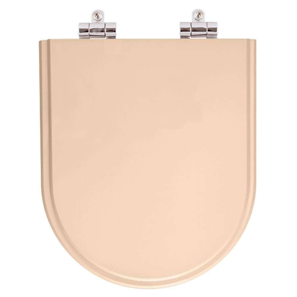 Assento Sanitario com Amortecedor Carrara Rosa Floral para Vaso Deca