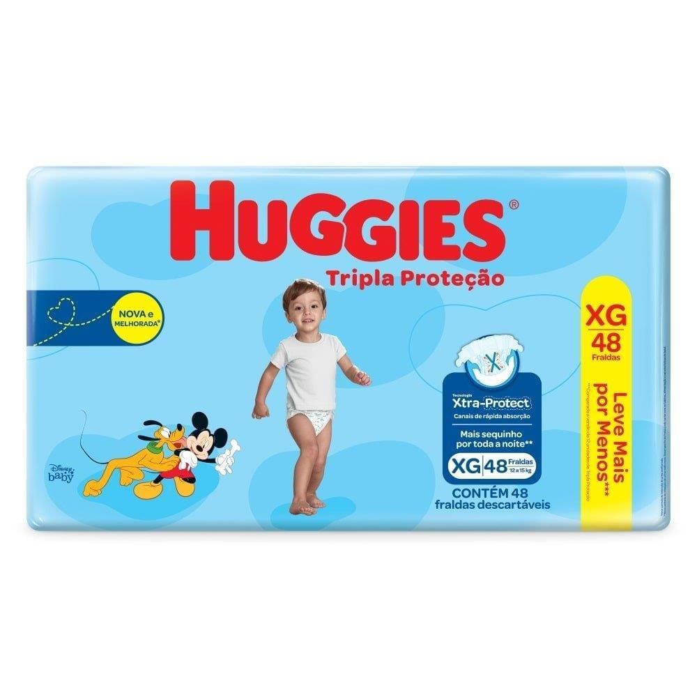 Fralda Descartavel Huggies Tripla Protecao Mega Extra Grande 6X48 Leve Mais Por Menos