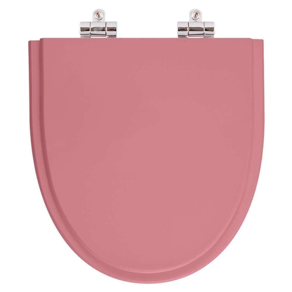 Assento Sanitário Poliéster Soft Close Studio Wild Rose para vaso Incepa