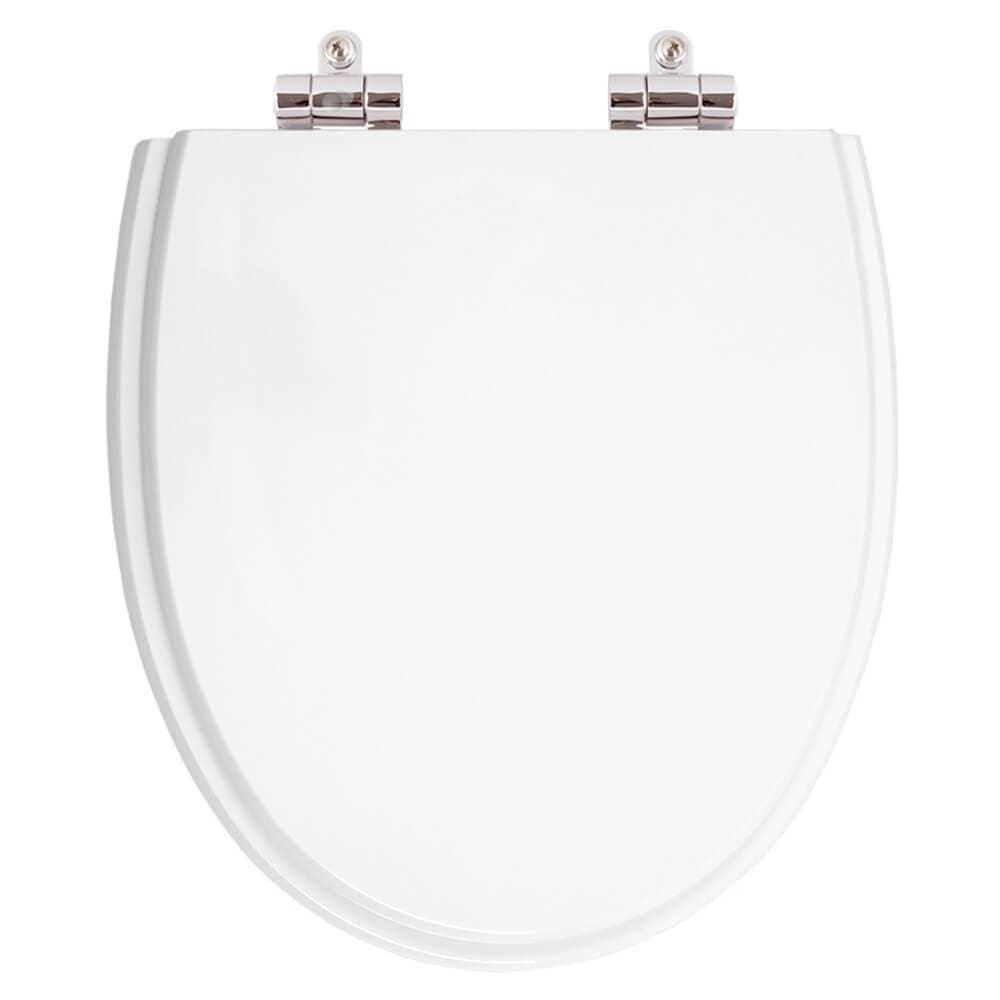 Assento Sanitário Poliester Soft Close Eros Branco para vaso Incepa