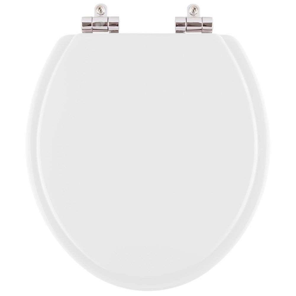 Assento Sanitário Poliéster Soft Close Gardenia Branco para vaso Mari