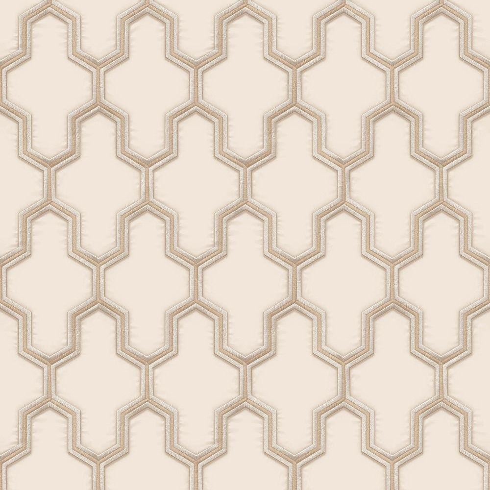 Papel de Parede HF Orient Geométrico Bege 121022
