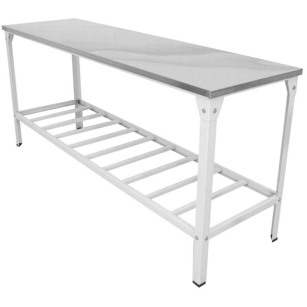 Mesa Inox 430 0,5Mm Linha Leve 1,90x0,55 Prateleira - Innal