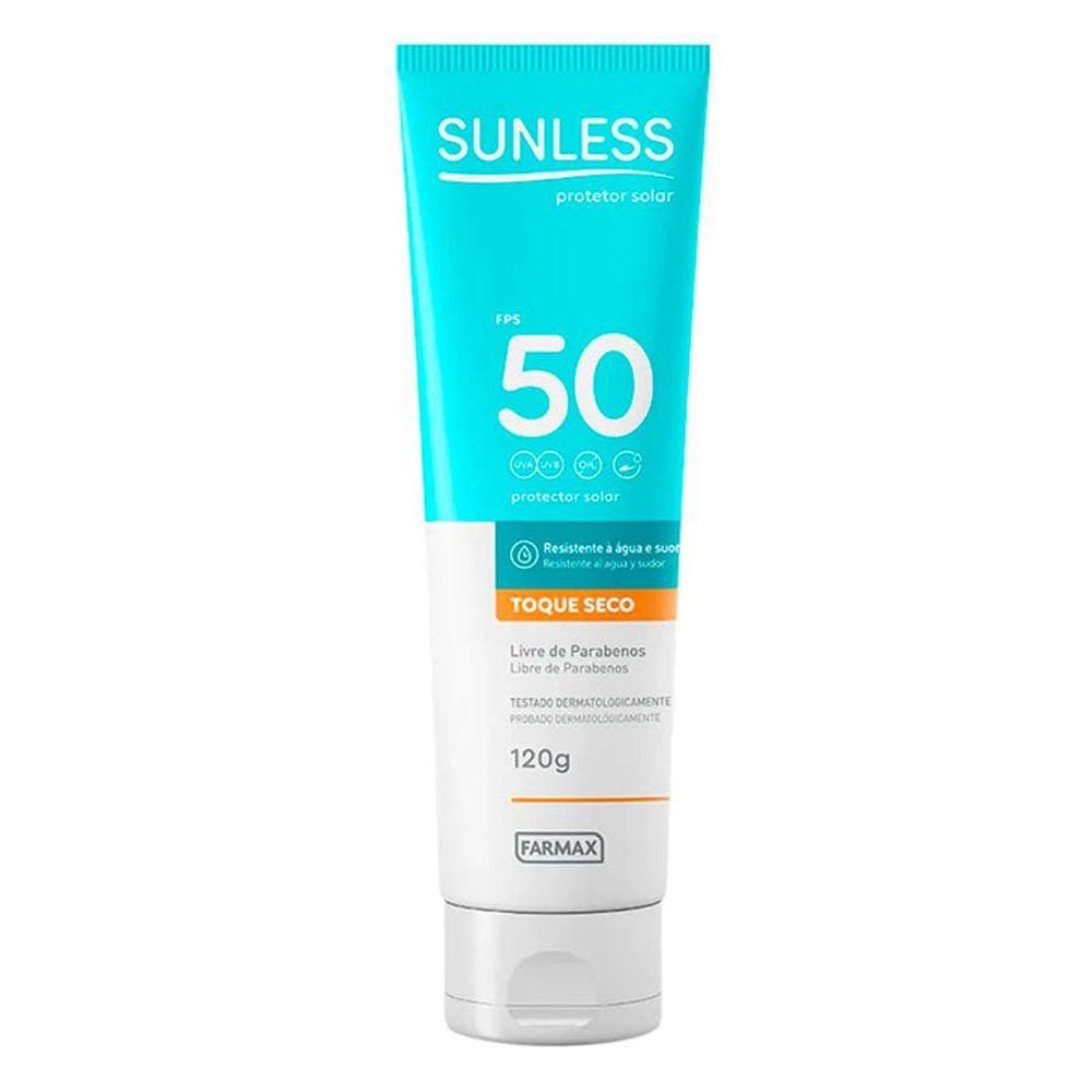 Protetor Solar Sunless Toque Seco FPS50 com 120g