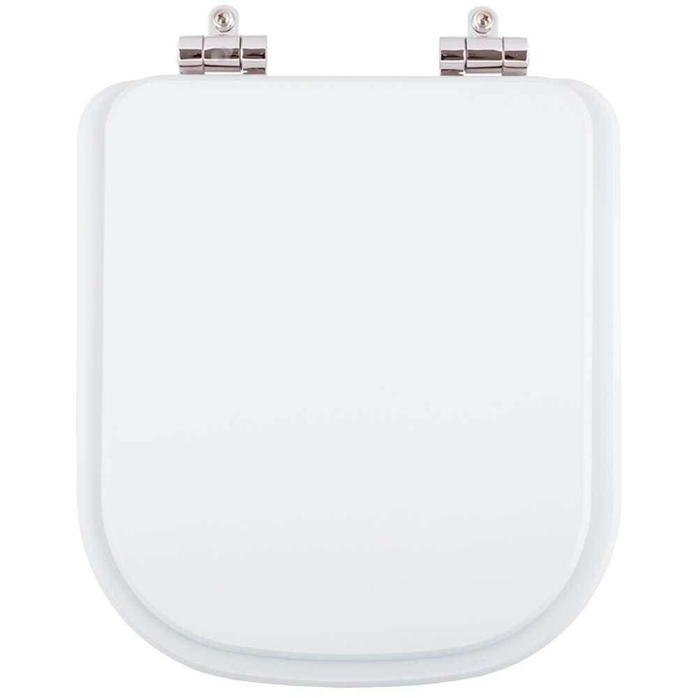 Assento Sanitário Poliéster Soft Close Gap Branco para vaso Roca