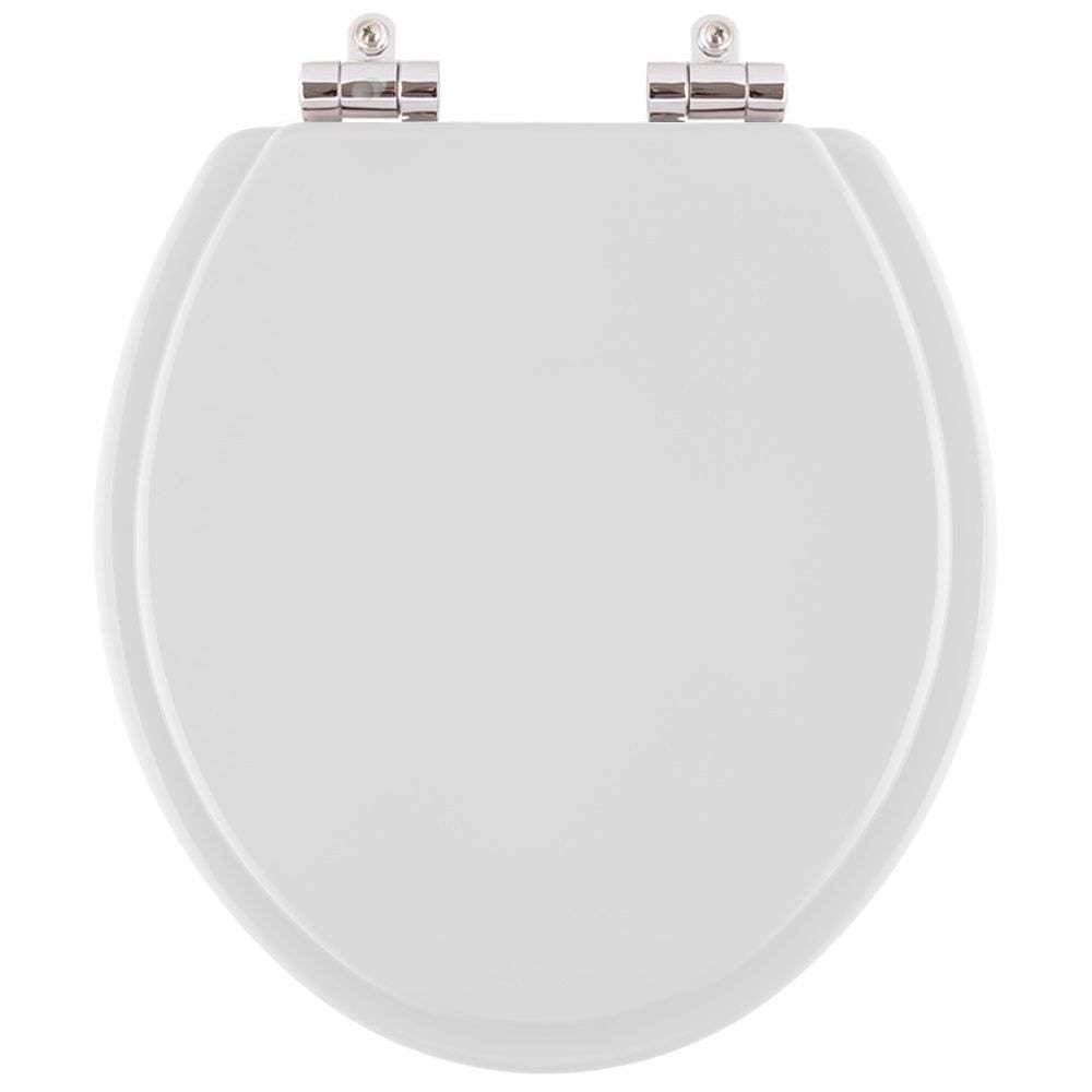 Assento Sanitário Poliester Soft Close Lirio Cinza Prata para vaso Celite