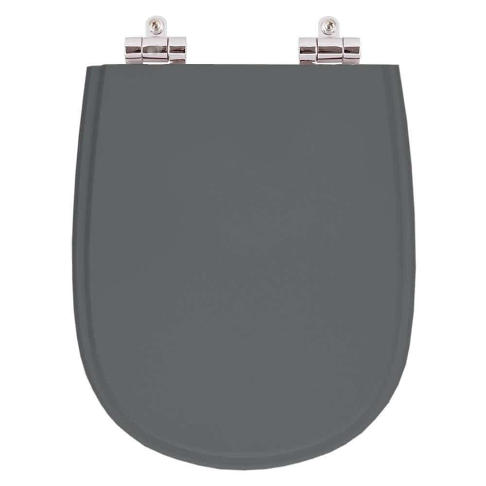 Assento Sanitario Poliester com Amortecedor Paris Cinza Quartzo para Vaso Ideal Standard