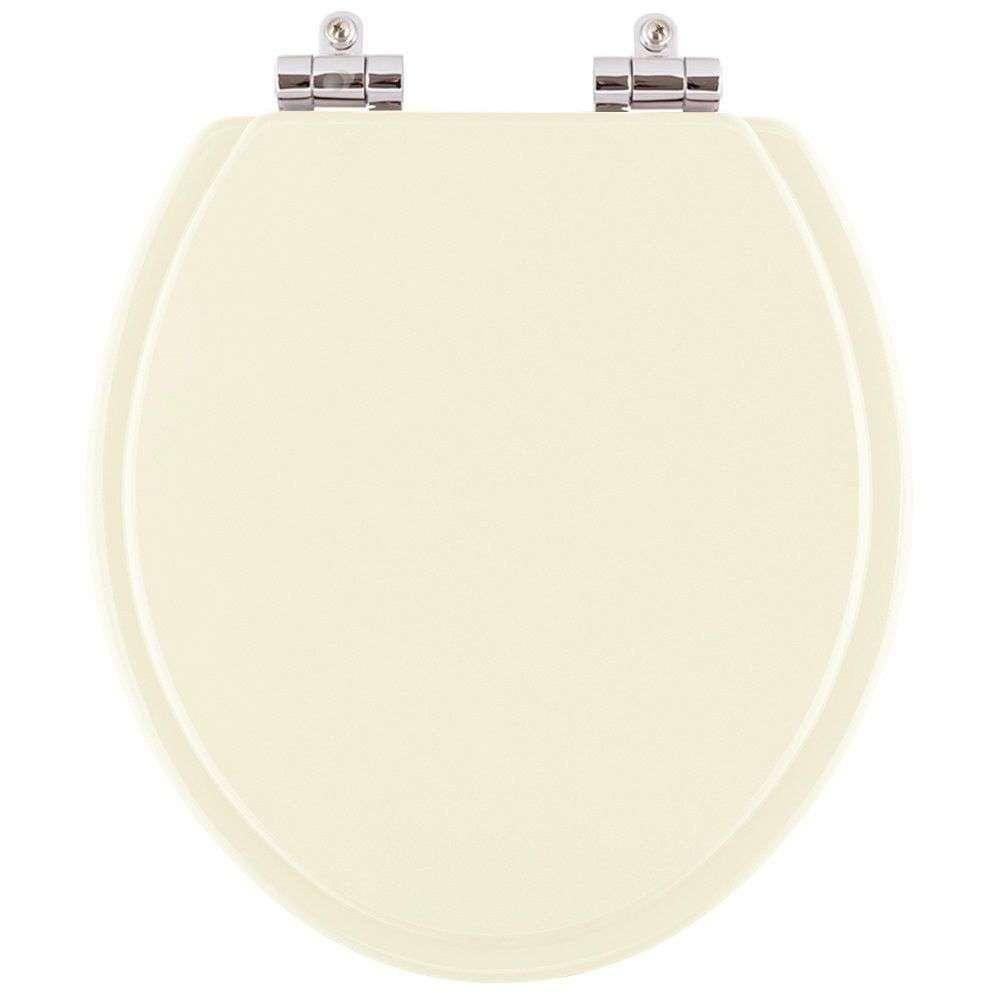 Assento Sanitário Poliester Soft Close Flamingo Biscuit Bege Claro para vaso Incepa