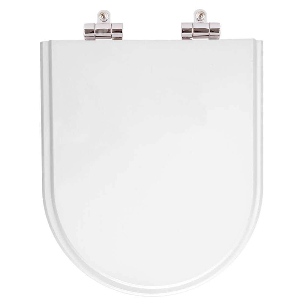 Assento Sanitario com Amortecedor Meridian Branco para vaso Roca