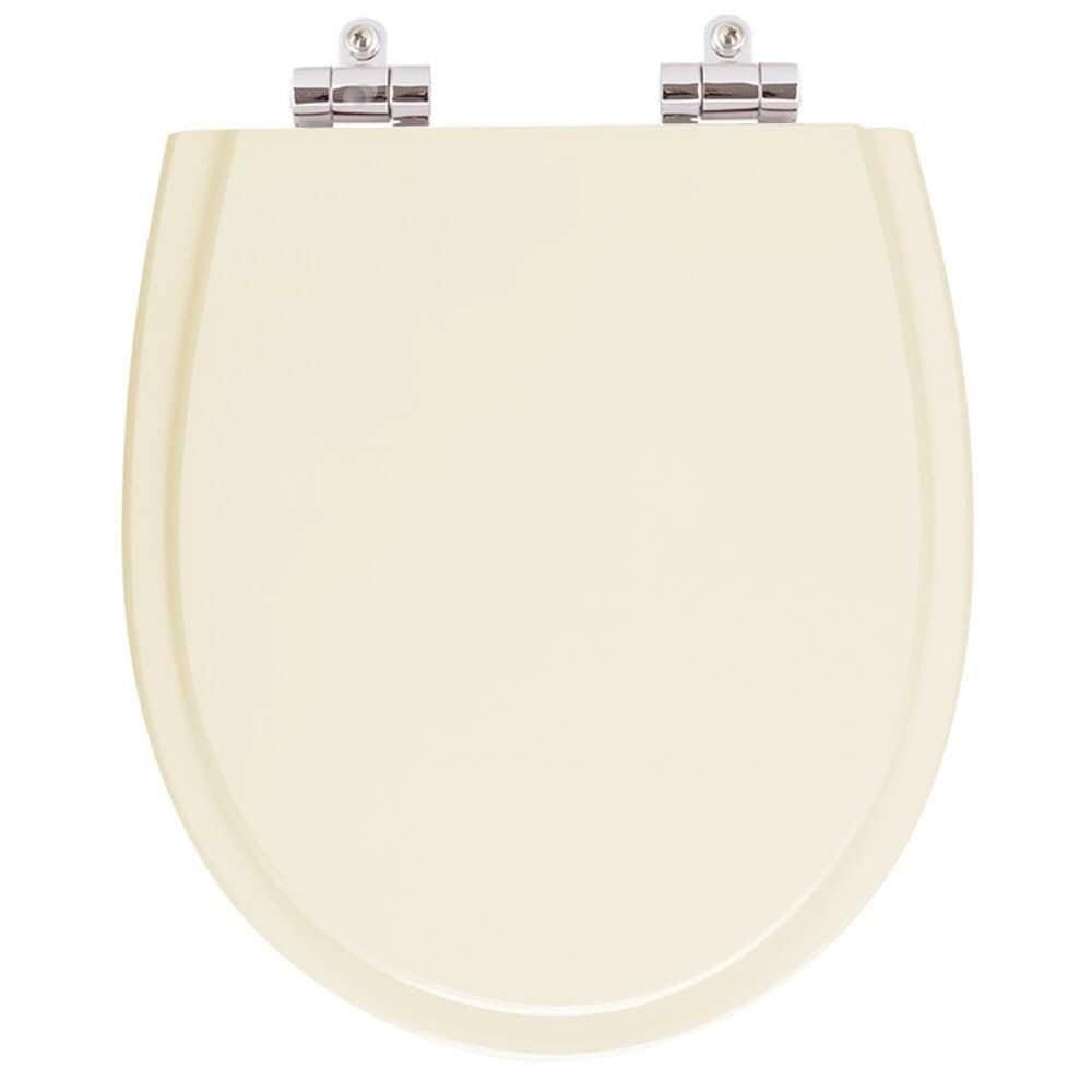 Assento Sanitario Poliester com Amortecedor Polo Marfim (Bege Claro) para Vaso Hervy