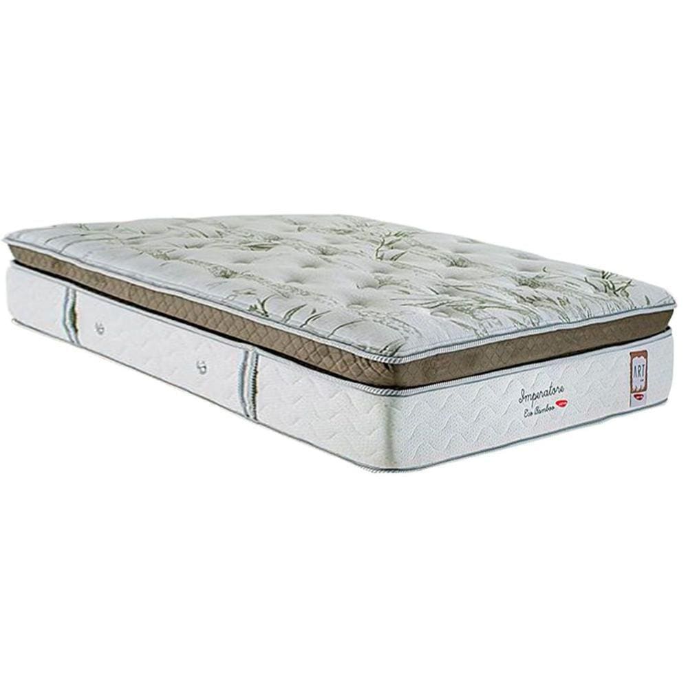 Colchão Solteirão Molas Ensacadas Visco MasterPocket Imperatore Eco Bamboo Euro Pillow (96x203x34) - Herval