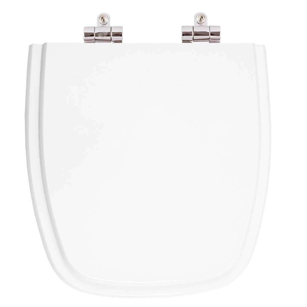 Tampa De Vaso Poliester Com Amortecedor Versato Branco Para Bacia Celite