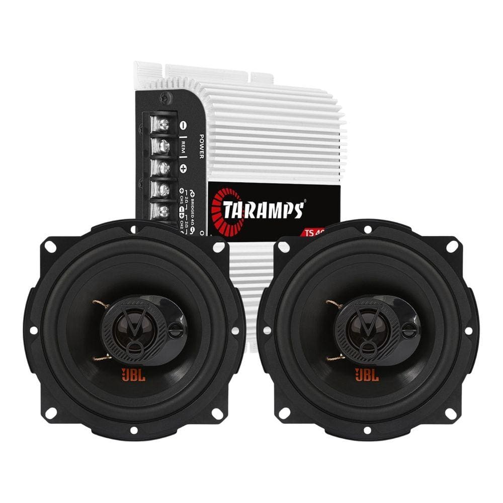 Módulo Taramps TS400x4 Fio + Par de Alto Falantes 5 JBL FLEX4 5TRFX55 - 110 Watts Rms