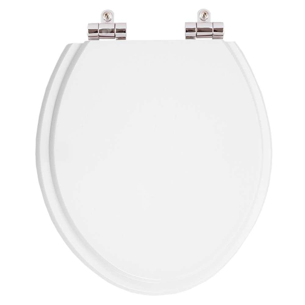 Tampa De Vaso Poliester Com Amortecedor Convencional Branco Para Todas As Louças