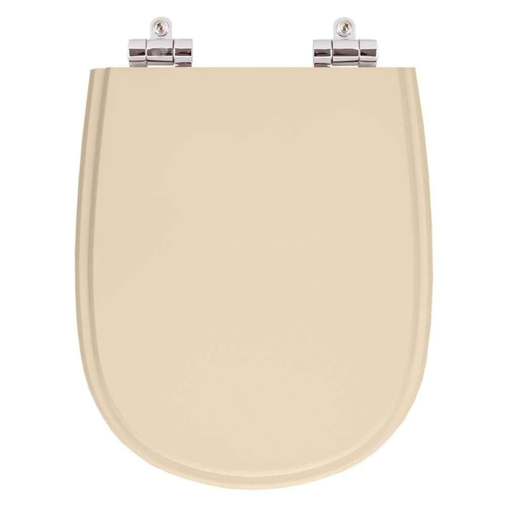 Assento Sanitario Poliester com Amortecedor Paris Visone (Salmao) para Vaso Ideal Standard