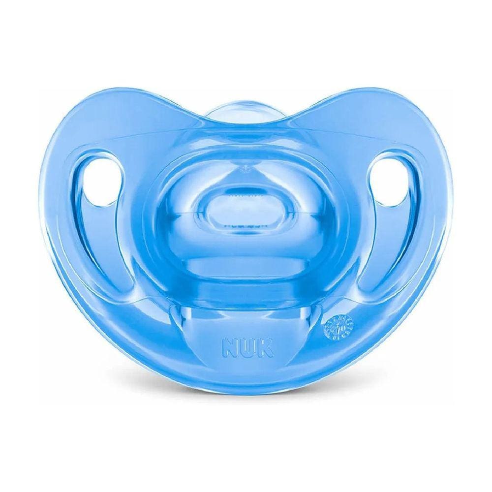 Chupeta Sensitive Soft 100% Silicone Menino Azul - NUK
