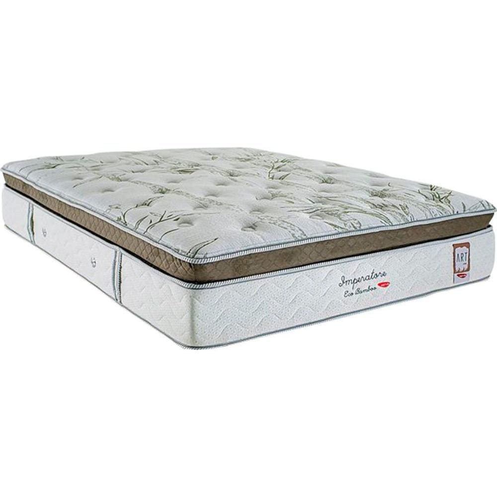 Colchão King Molas Ensacadas Visco MasterPocket Imperatore Eco Bamboo Euro Pillow (193x203x34) - Herval