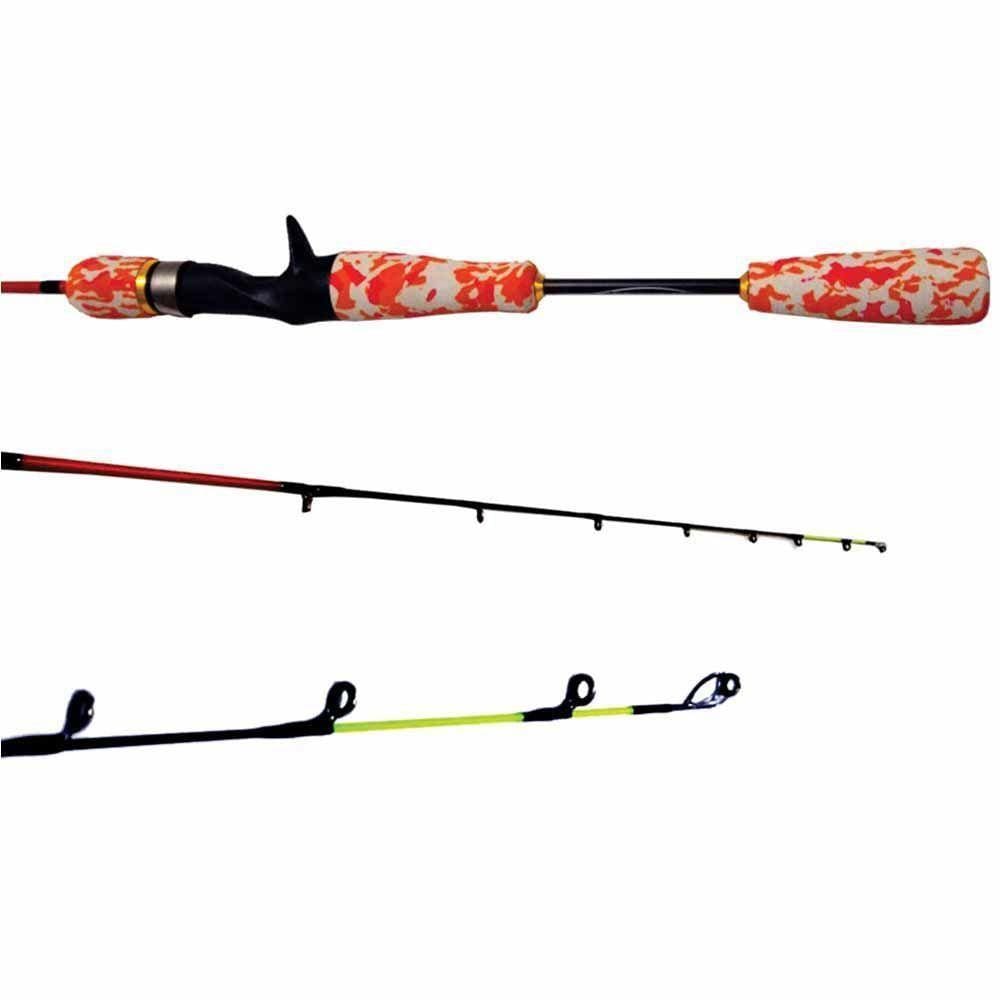 Vara De Carretilha Em Carbono Safira Pingadinha Rodadinha Tamanho 1,10m