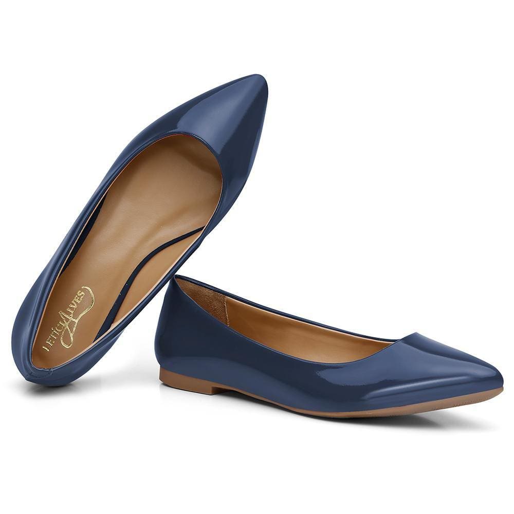Sapatilha Feminina Básica Verniz Estilo Leve Casual Conforto