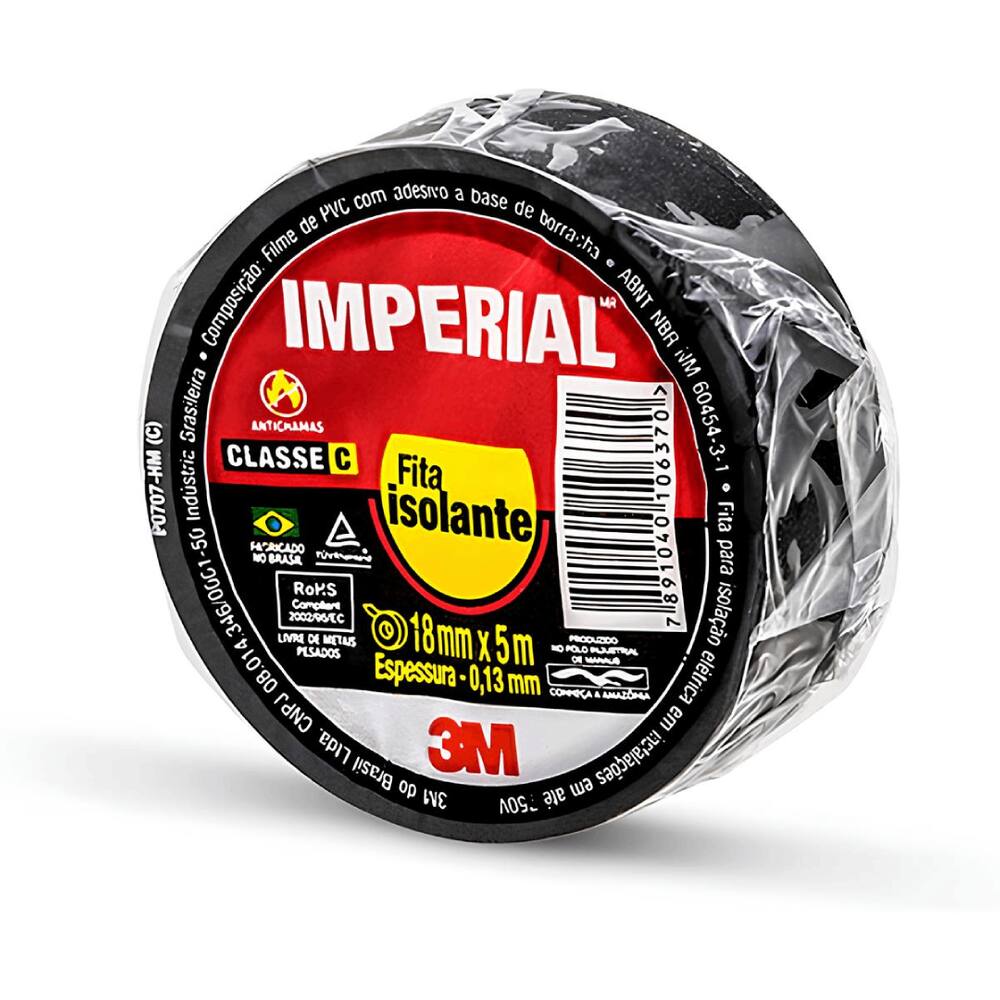 Fita Isolante Imperial Slim 18Mm X 5M - 3M
