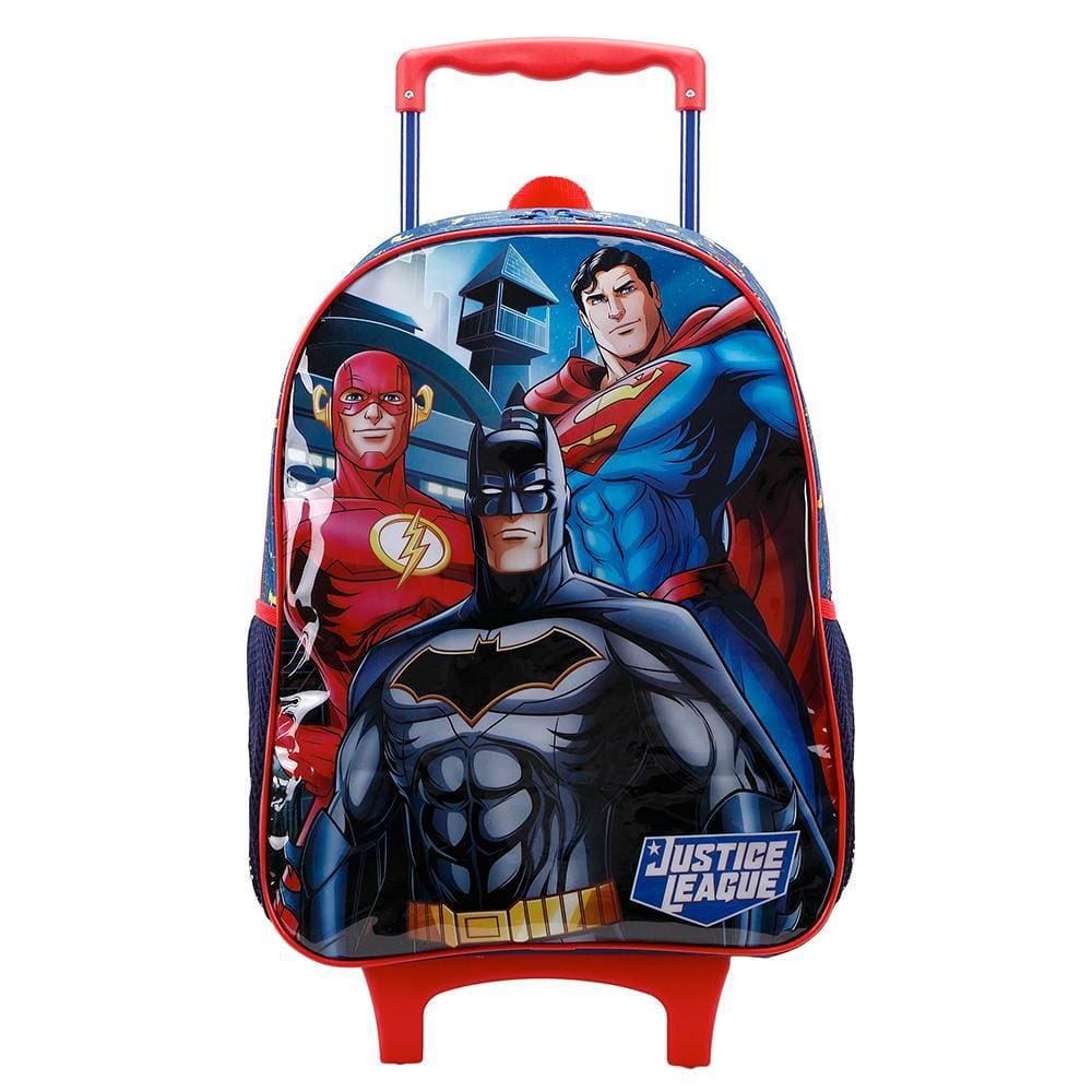 Mochila de Rodinhas Sem Alça Xeryus 16 Liga da Justica Azul