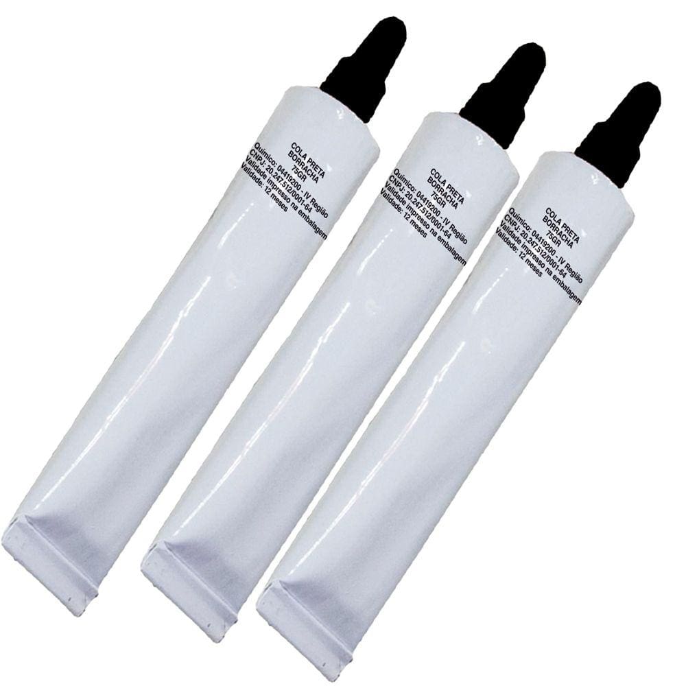 Kit 3 Cola Para Gaxeta Borracha Da Porta Geladeira 75gr