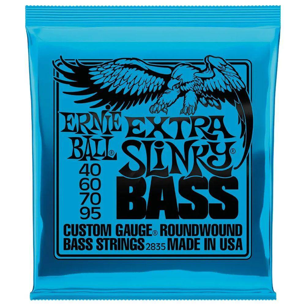 Encordoamento Baixo 4C Ernie Ball Extra Slinky 040.095