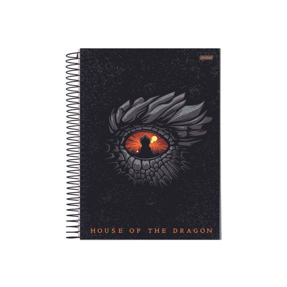 Caderno House Of The Dragon Olho Jandaia 1 Matéria 80 Folhas