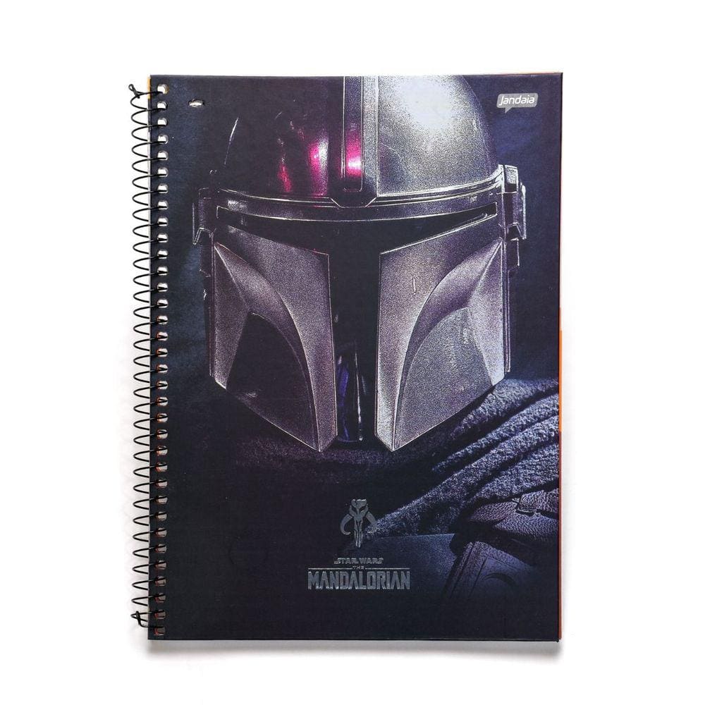 Caderno Espiral Mandalorian Frontal 10 Materias 160 Folhas